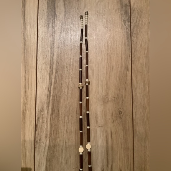 handmade new vintage Horn beaded necklace - Picture 8 of 12